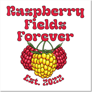 Raspberry Fields Forever Logo Posters and Art